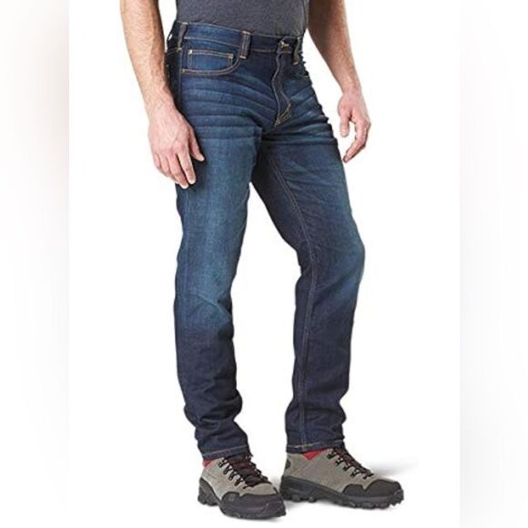 5.11 Tactical Mens Defender-Flex Slim Fit Jeans, Utility Pockets NEW with tag - Picture 5 of 7